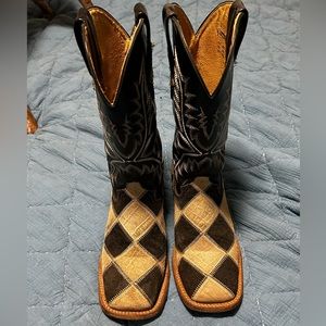 Ferrini Patchwork Women’s Square Toe Boots